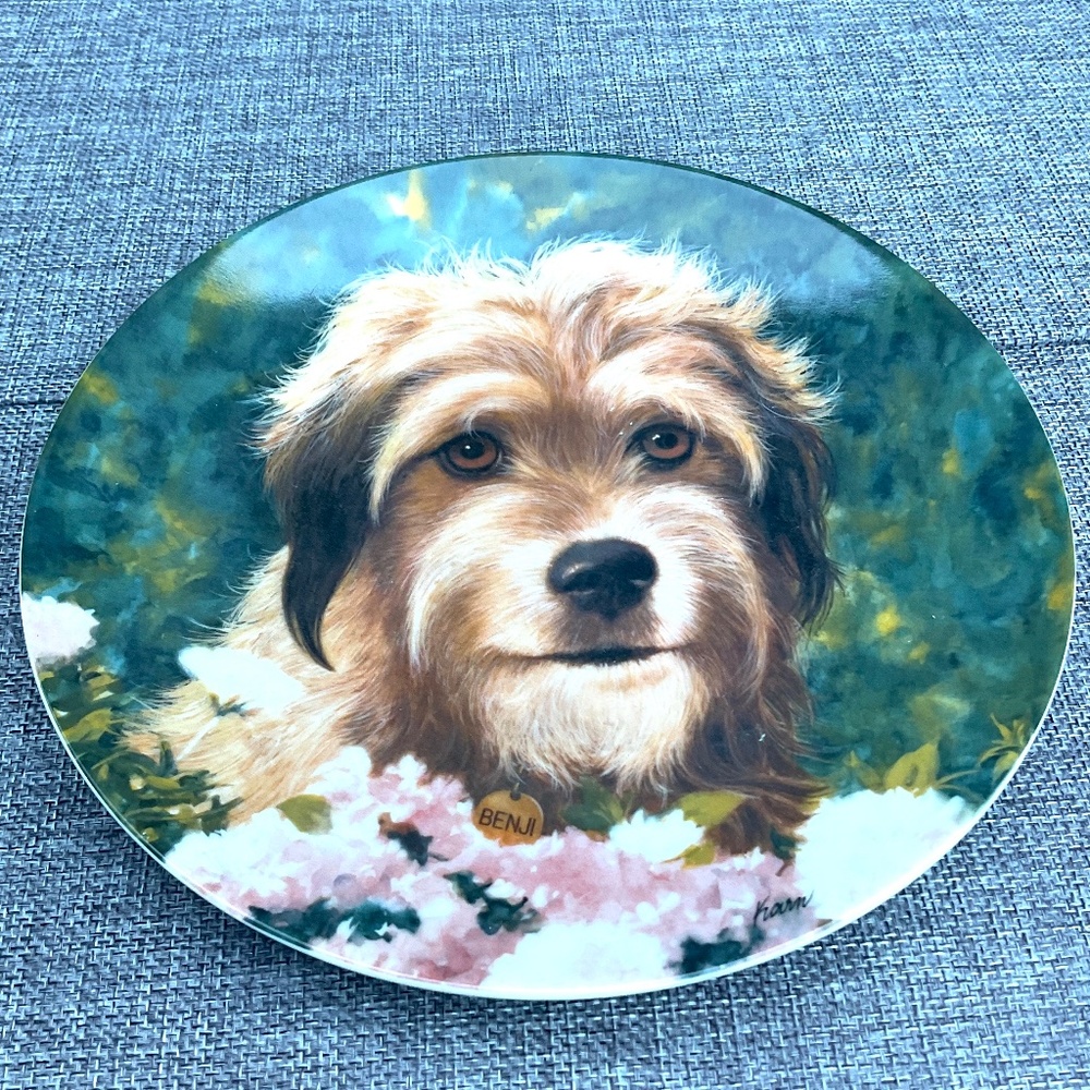 Vintage Benji the Movie Star Dog Collector Plate 1982 Numbered Edition EUC